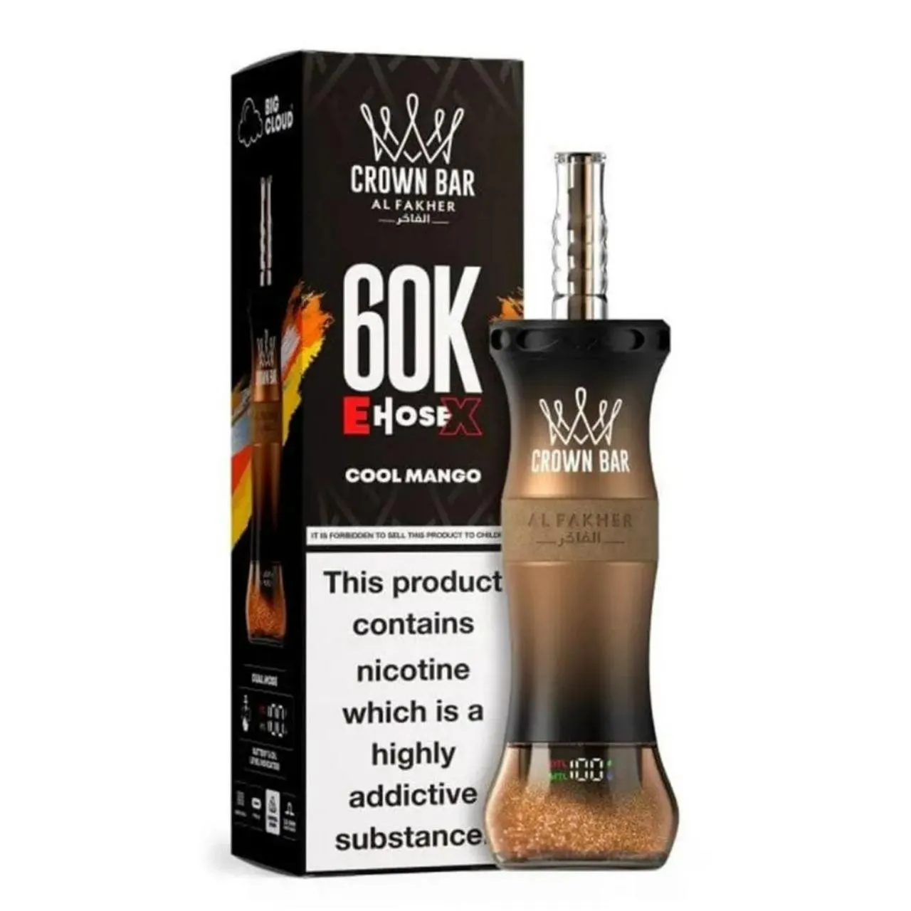 Al Fakher Crown Bar E Hose X 60k Puffs -10 packs (shipped from Overseas) - Image 3