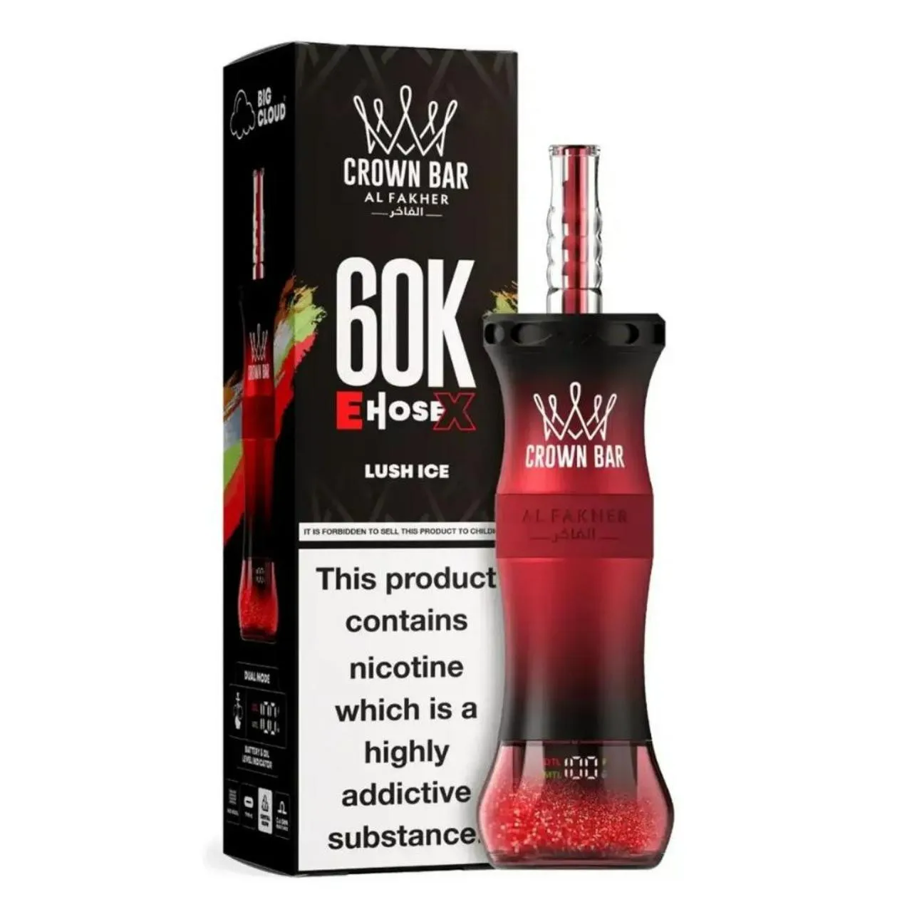 Al Fakher Crown Bar E Hose X 60k Puffs -10 packs (shipped from Overseas) - Image 7