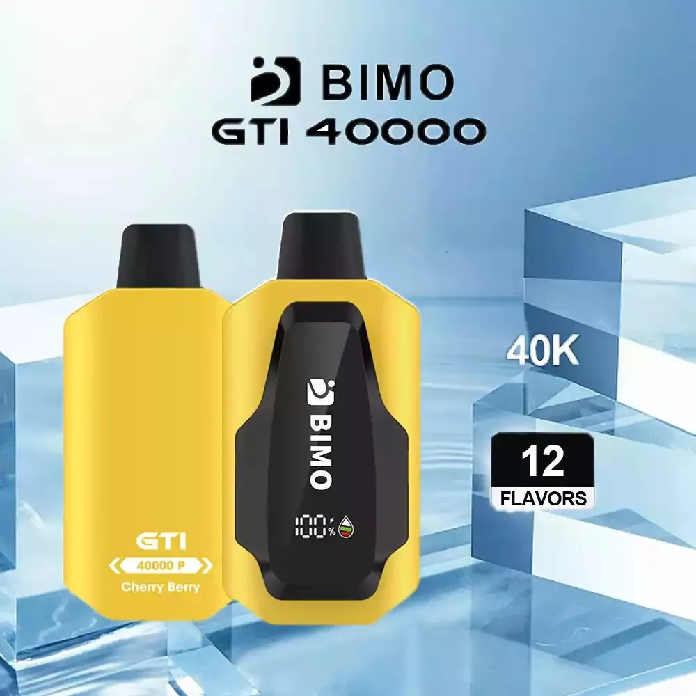 BIMO GTI 40K Puffs 3 pack Multiple flavors - Cherry Berry