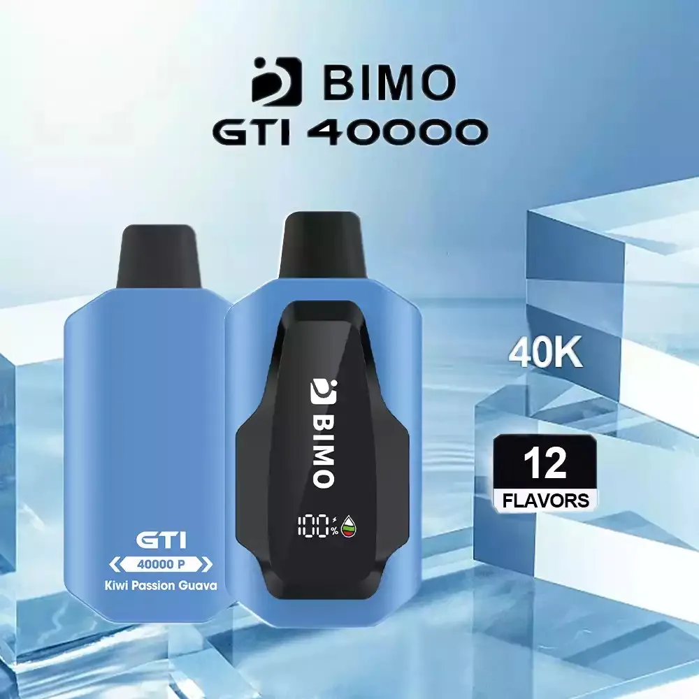 BIMO GTI 40K Puffs 10 pack Multiple flavors - Kiwi Passion Guava