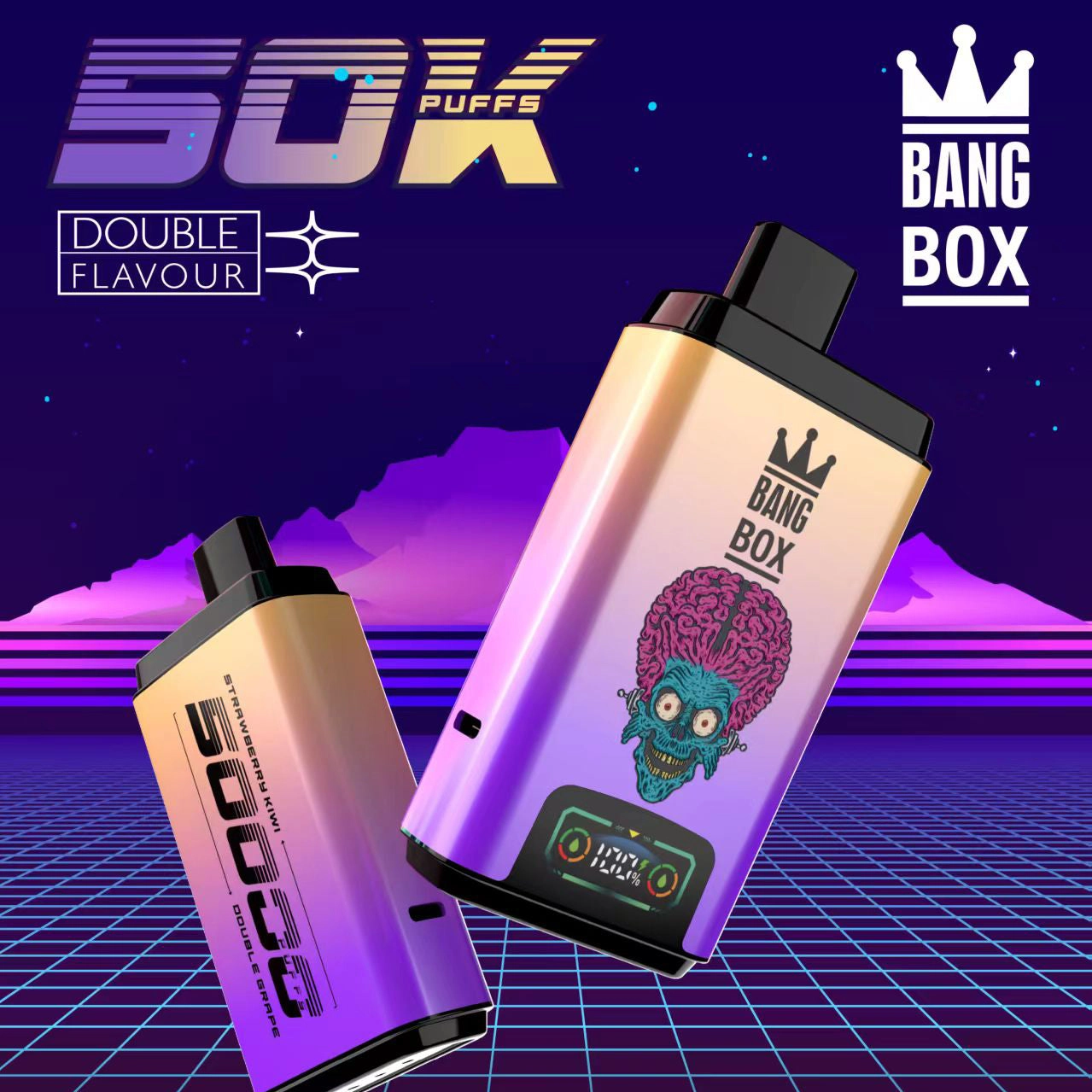 Bang Box 50000 Puff -10 packs or more - AppLe pear+KiWi Passion Frrit Guave