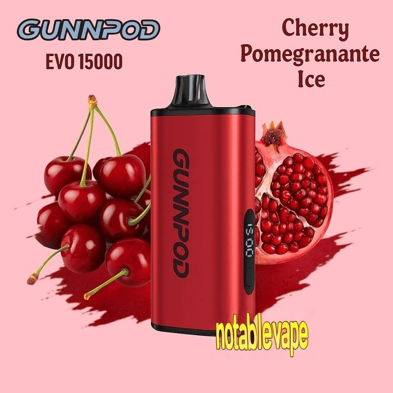 Gunnpod EVO 15k - 20 pack Multiple flavors - Cherry Pomegranate Ice