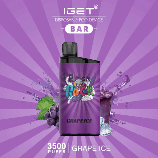 IGET BAR GRAPE ICE 3500 Puffs - Image 2