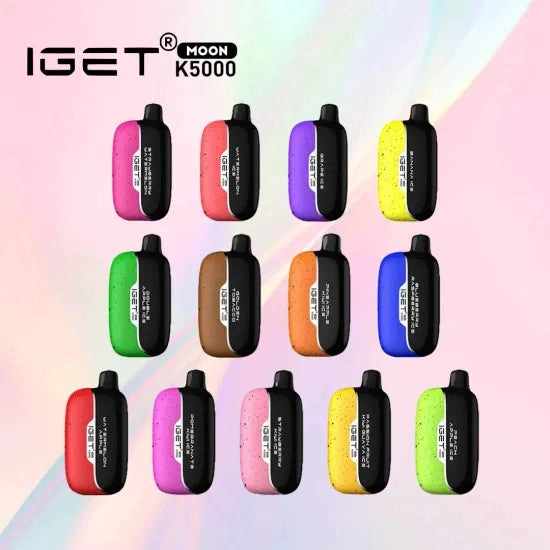 IGET Moon 5000 Puffs-ship from overseas Wholesale - 5~200pack - Blackberry pomegranate snow pear
