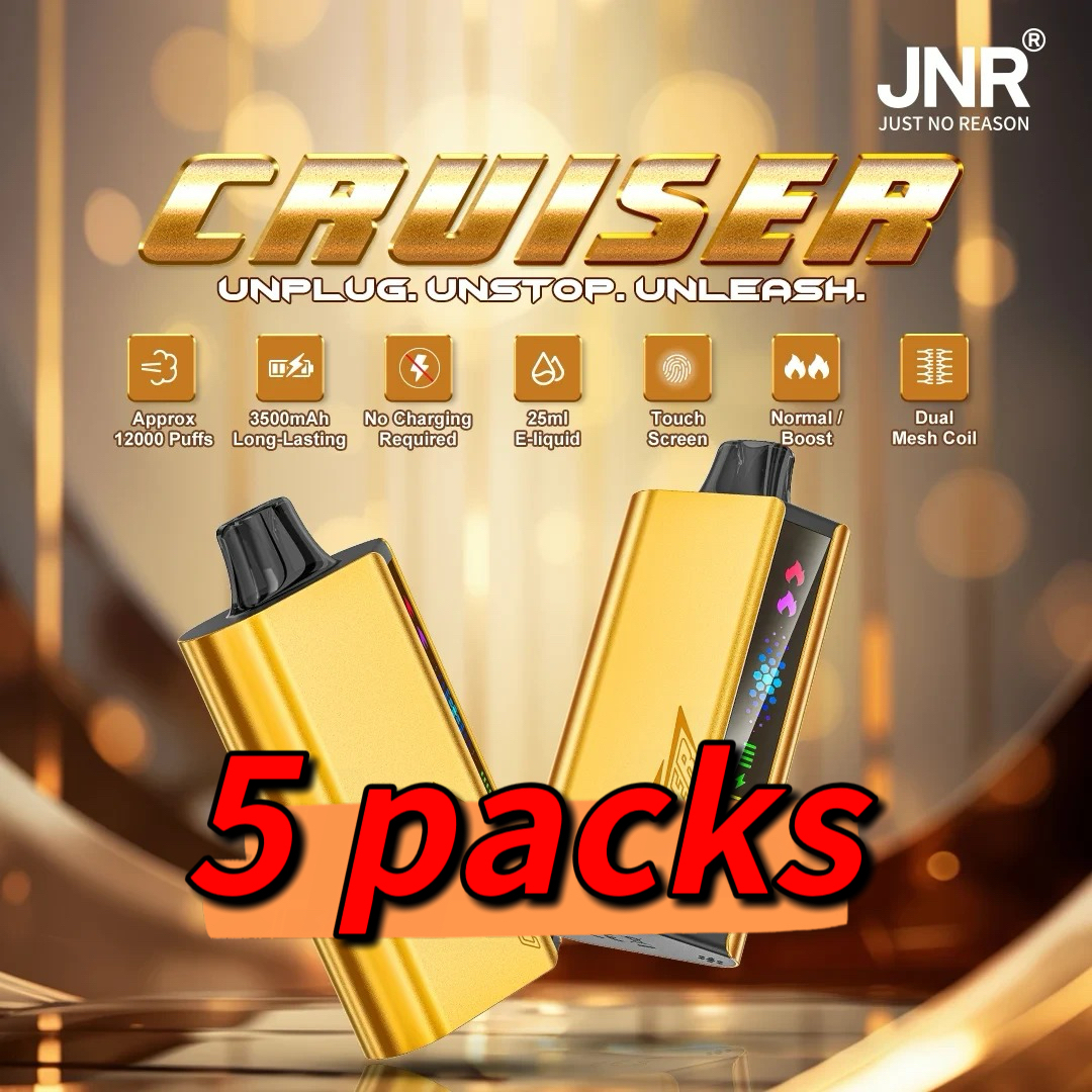 JNR Cruiser 12000 Puffs –5 packs (Ship from oversea) - Quadruple Berry