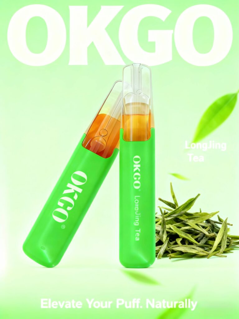 OKGO 6500 Puffs Long Jing Tea -10 Pack - Long Jing Tea