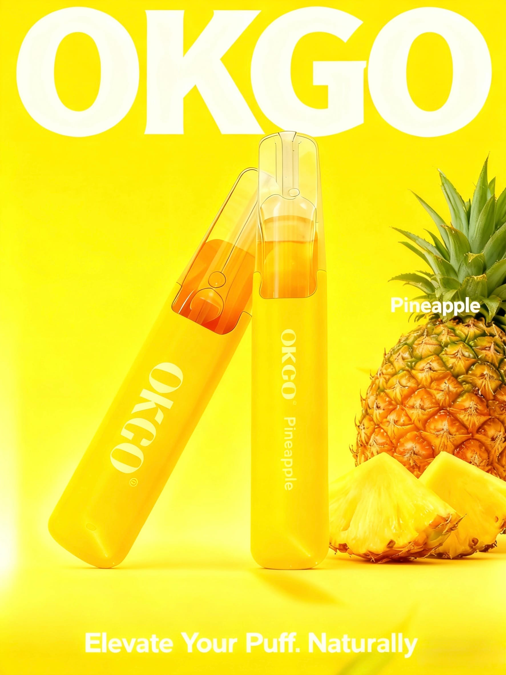 OKGO 6500 Puffs Pineapple-10 Pack - Pineapple
