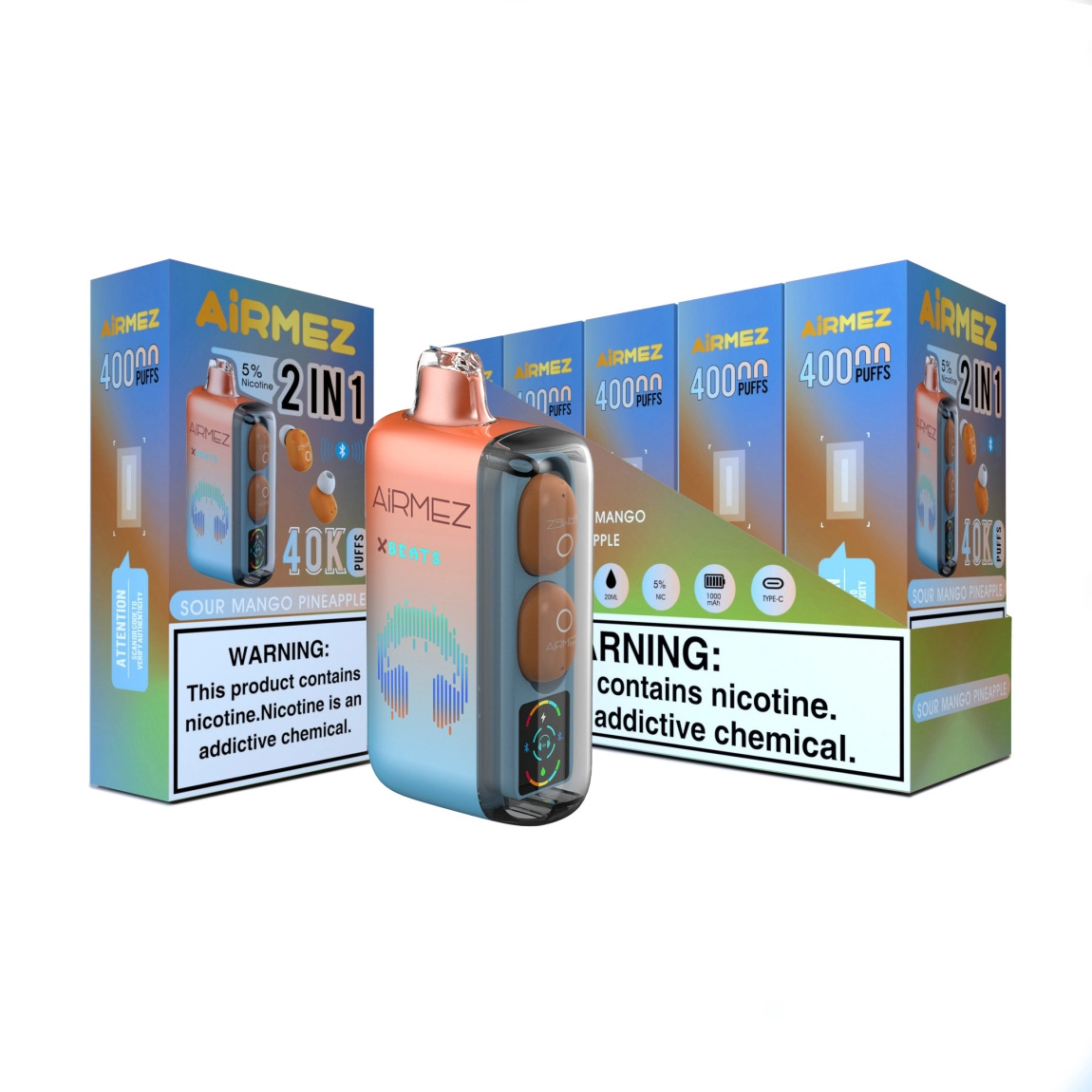 Airmez Xbeat 40K Puffs 5%- 5 pack or more - ATL MINT