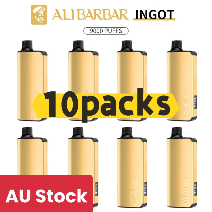 Alibarbar Ingot 9000 puffs-10 pack Multiple flavors(Ship from Sydney) - Cool Mint