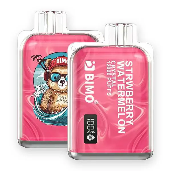 BIMO Crystal 12000 Puffs Strawberry Watermelon - Strawberry Watermelon