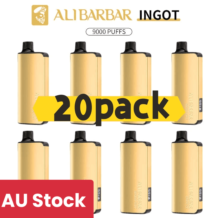 Alibarbar Ingot 9000 puffs-20 pack Multiple flavors(Ship from Sydney) - Cool Mint