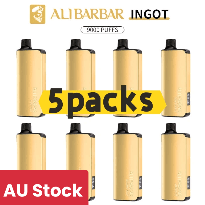 Alibarbar Ingot 9000 puffs-5 pack Multiple flavors(Ship from Sydney) - Cool Mint