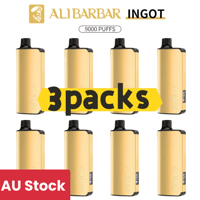 Alibarbar Ingot 9000 puffs-3 pack Multiple flavors(Ship from Sydney) - Cool Mint